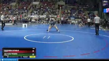 132 lbs Quarterfinal - Keyton Meiers, Stanley vs Shayden Schiele, Velva