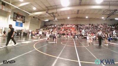 98 lbs Rr Rnd 1 - Zoie Gregory, Tulsa Blue T Panthers vs Emerson Rollings, Tulsa Blue T Panthers