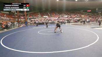 130 lbs Cons. Semi - Tristel Schroeder, Haven HS vs Morgan Pickering, Carbondale-Santa Fe Trail HS