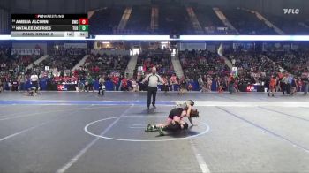 90 lbs Cons. Round 2 - Amelia Alcorn, Beloit Wrestling Club vs Natalee DeFries, Turner