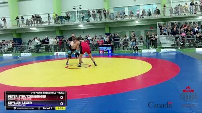 92kg Champ. Round 1 - Peter Strutzenberger, Lake Of The Woods WC vs Kryllen Leger, Mountaintop WC