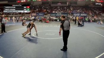 G 132 lbs 5th Place Match - Caitlyn Wynn, Baton Rouge Girls vs Matty Stutes, Acadiana Girls