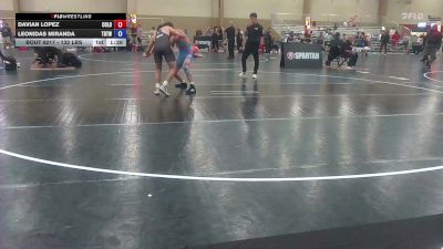132 lbs Semifinal - Davian Lopez, Colosseum Wrestling vs Leonidas Miranda, Tampa Bay Tigers Wrestling