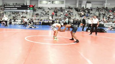 145 lbs Consi Of 64 #1 - Alessandro Ordaya, CT vs Londen Barber, GA
