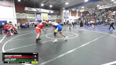 215 lbs Cons. Round 1 - Anthony Estrada, Santa Ana vs Aiden Wong, Fountain Valley