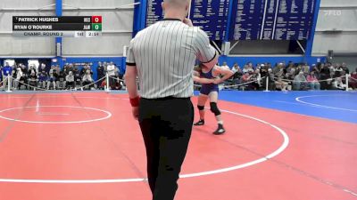 133 lbs Champ. Round 2 - Patrick Hughes, New England College vs Ryan O`Rourke, Johnson & Wales (ri)