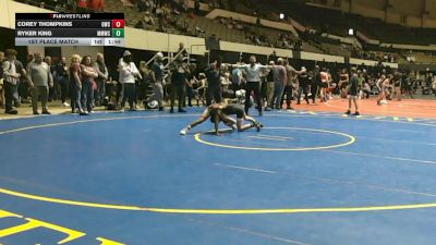3-5 92 1st Place Match - Corey THOMPKINS, Grizzly Wrestling Club vs Ryker King, Midlothian Miners Wrestling Cl