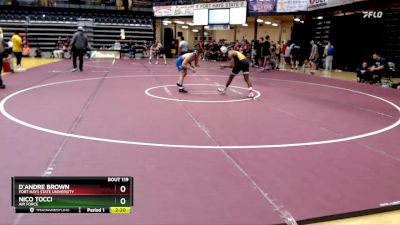 125 lbs Champ. Round 2 - D`Andre Brown, Fort Hays State University vs Nico Tocci, Air Force
