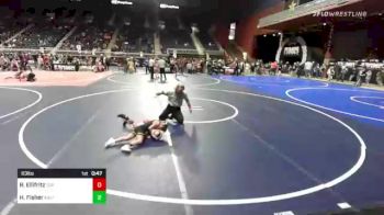 63 lbs Quarterfinal - Ridge Ellifritz, Top Of The Rock WC vs Herra1 Fisher, Kalispell WC
