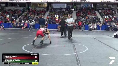 95 lbs Champ. Round 1 - Xavien Marez, Garden City vs Gabriel Stevens, Greater Heights