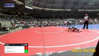 52 lbs Quarterfinal - Kainoa Gacuma, Hawkeye WC vs Jaxon Ditmore, Team Tulsa Wrestling Club