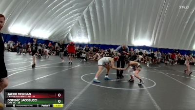 110 lbs Round 1 (8 Team) - Dominic Jacobucci, Lake WC vs Jacob Morgan, Crossroads Wrestling