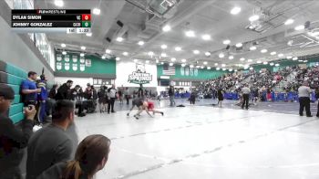157 lbs Champ. Round 1 - Johnny Gonzalez, Cathedral City vs Dylan Simon, Village Christian