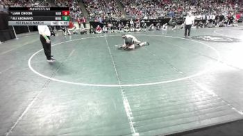 D1-175 lbs 1st Place Match - Liam Crook, Kaukauna vs Eli Leonard, Mount Horeb/Barneveld