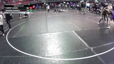 160 lbs Cons. Round 2 - Bridger Johnson, Little Cougar Wrestling vs Landry Larsen, Blair Wrestling Club