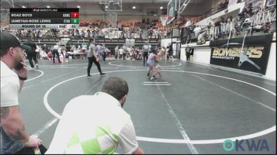 49 lbs Round Of 16 - Boaz Boyd, Keystone Kids Wrestling Club vs Jameyah-Rose Lewis, Standfast