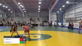 95 lbs Prelims - Jillian Inserra, RedNose Wrestling School Elem vs Brayden Fabuien, Warhawks Wrestling Inc.