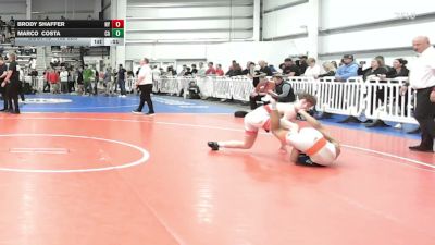 132 lbs Consi Of 8 #2 - Brody Shaffer, NY vs Marco Costa, CA