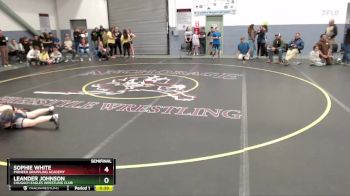 93 lbs Semifinal - Sophie White, Pioneer Grappling Academy vs Leander Johnson, Chugach Eagles Wrestling Club