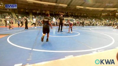 80 lbs Quarterfinal - Kade Church, Skiatook Youth Wrestling vs Christian Jones, Tulsa Blue T Panthers