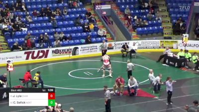 252 lbs Round Of 64 - Jacob Lyle, Chartiers-Houston vs Colin Sefick, North Allegheny