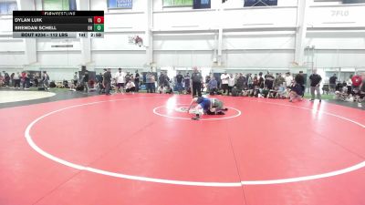 112 lbs 5th Place - Dylan Luik, VA vs Brendan Schell, OH