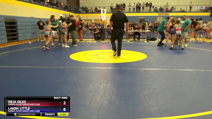 108 lbs Round 4 - Deja Giles, Kanza FS/GR Wrestling Club vs Laken ...