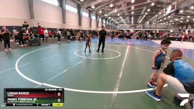 60 lbs Cons. Round 2 - Logan Ramos, Texas vs Mario Foreman Jr., Alamo City Wrestling Club