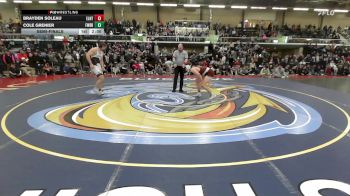 190 lbs Semifinal - Brayden Soleau, East Lyme/Norwich Tech vs Cole Grenier, Fairfield Warde