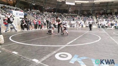 49 lbs 3rd Place - Silas Boyd, Harrah vs Pryce Patton, Madill Takedown