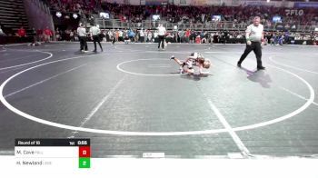 58 lbs Round Of 16 - Mason Cave, Falls City Wrestling Club vs Hudson Newland, Legends Wrestling