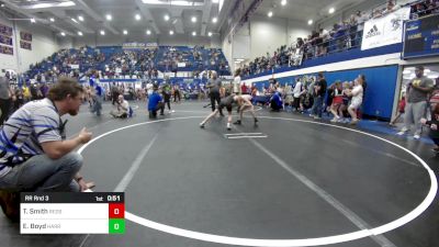 73 lbs Rr Rnd 3 - Tillman Smith, Redskins Wrestling Club vs Ezekiel Boyd, Harrah Little League Wrestling