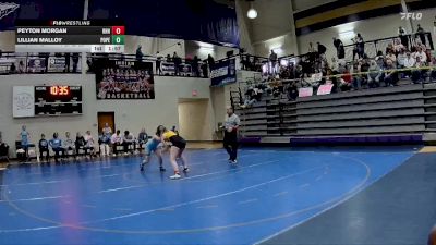 140 lbs Quarterfinals (8 Team) - Lillian Malloy, Pope vs Peyton Morgan, Richmond Hill HS