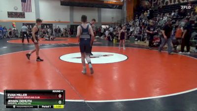 108 lbs Round 4 - Jessen Demuth, Immortal Athletics WC vs Evan Miller, Mount Vernon Wrestling Club