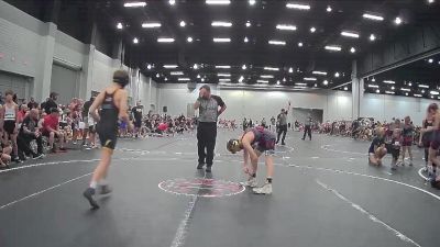 76 lbs Round 1 (4 Team) - Garrett Raley, Backyard Brawlers Gold vs Jackson Daniel, Rabbit Wrestling Club