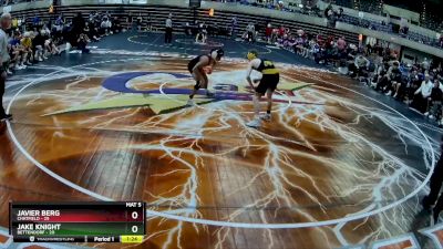 121 lbs Finals (8 Team) - Jake Knight, Bettendorf vs Javier Berg, Chatfield