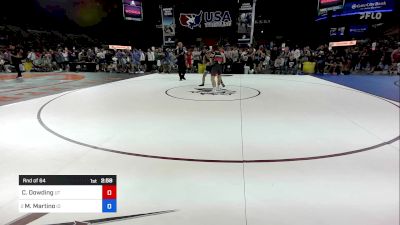 150 lbs Rnd Of 64 - Carter Dowding, UT vs Matthew Martino, ID