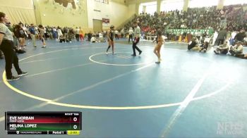 118 Girls 1st Place Match - Eve Norban, Point Loma vs Melina Lopez, Vista