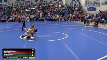 144 lbs Cons. Round 6 - Ethan Fike, Eastside vs Hayden Groll, NAPOLEON