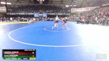 Girls 3A/4A 130 Cons. Semi - Kylie Whitaker, Walla Walla (Girls) vs Vanessa Robles, Kennewick (Girls)