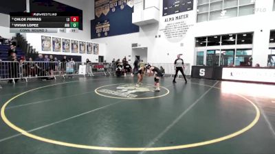 100 lbs Cons. Round 3 - Chloe Ferras, La Serna vs Vivian Lopez, Anaheim