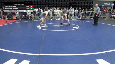 130 lbs Semifinal - Cole Schisler, York Springs vs Nathaniel Handy, Glenville