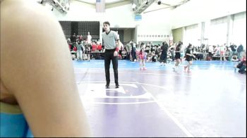 70 lbs Rr Rnd 3 - Elise Farmer, All I See Is Gold Academy - Girls vs Emmie Ibbitson, NewWhale Purple - Girls