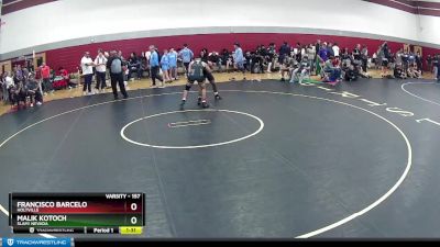 157 lbs Champ. Round 2 - Francisco Barcelo, Holtville vs Malik Kotoch, SLAM! NEVADA