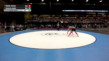 130 lbs Cons. Semi - Jaeann James, Newton HS vs Reese Vehige, Hays HS