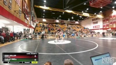 105 lbs Cons. Round 2 - Maelie Snell, Pinedale vs Zoey Keller, Shoshoni