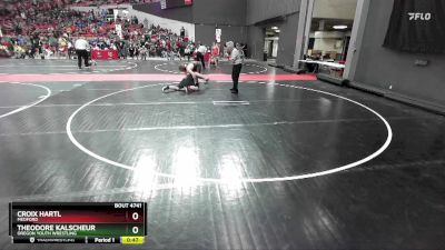 165 lbs Semifinal - Theodore Kalscheur, Oregon Youth Wrestling vs Croix Hartl, Medford