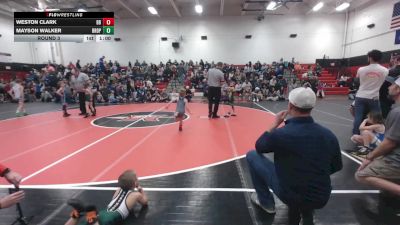 45-48 lbs Round 3 - Weston Clark, Berkeley Braves vs Mayson Walker, Bridgeport