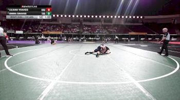 110 lbs Semifinal - Liliana Voakes, Ottawa - Arizona (W) vs Emma Graves, Tarleton State (W)
