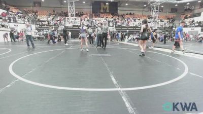 110-117 lbs Rr Rnd 1 - Laura Topaum, Midwest City Bombers Youth Wrestling Club vs Olivia Williams, Marlow Outlaws